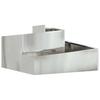 Garden Planter Silver 80 X 80 X 50 Cm Galvanized Steel