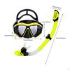 Snorkel Set Portable Adjustable Strap Swimming Mask for Snorkeling Women Men White