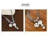 S925 Sterling Silver Heavy Industry Smiley Face Necklace Women's 2022 Retro Thai Silver Clavicle Chain