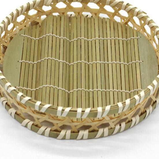 Handmade Large Capacity Bamboo Fruit Basket Beautiful Good Woven Storage Basket for Home
