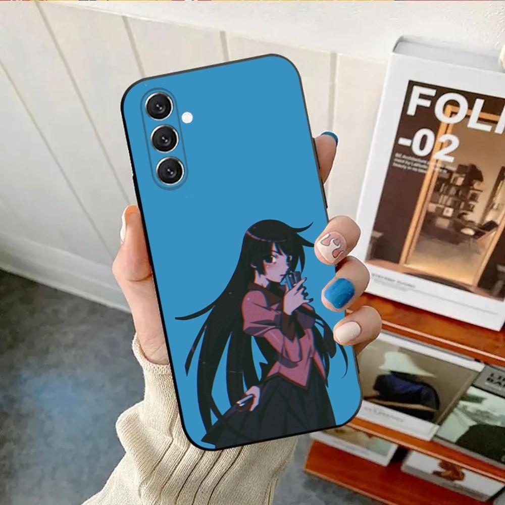 monogatari series Phone Case For Samsung Galaxy A13,A21s,A22,A31,A32,A52,A53,A71,A80,A91 Soft Black Shell