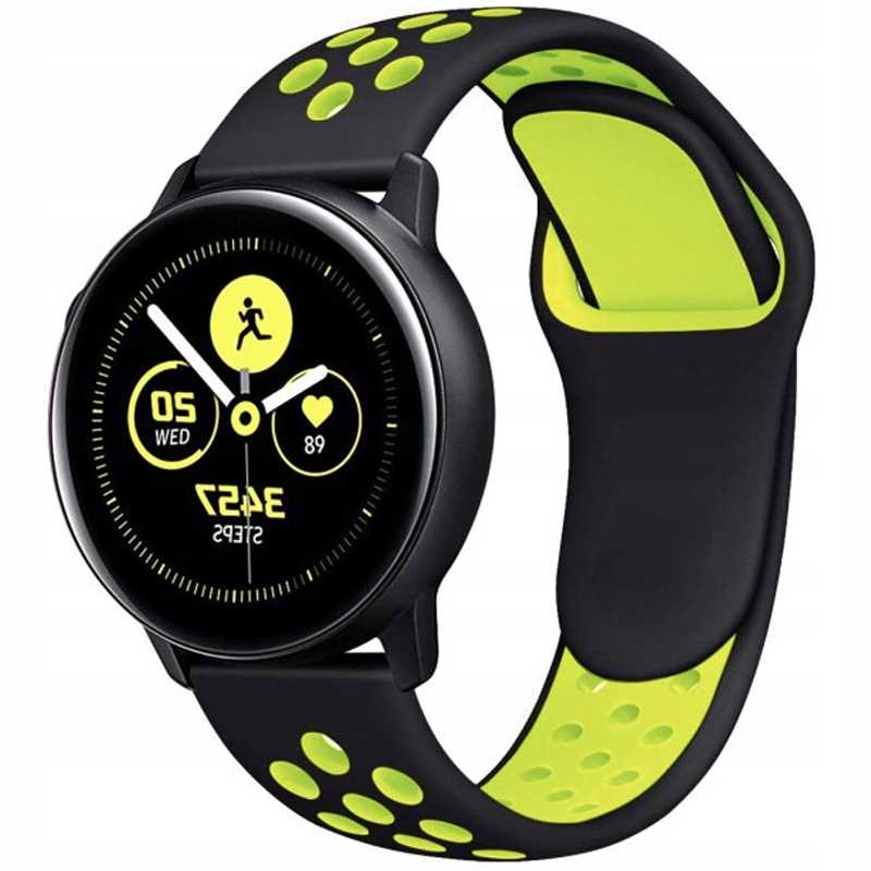 Sc Sport Band 20Mm Black/Yellow
