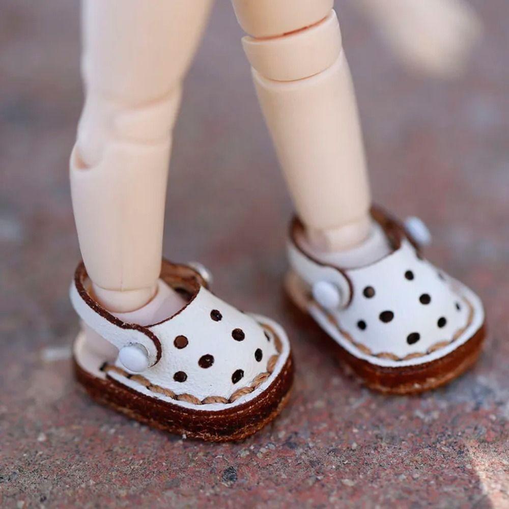 1Pair Dress Up Ob11 Handmade Shoes Sandal Sandals Holala Boots Casual Hole Doll Shoes  Girls