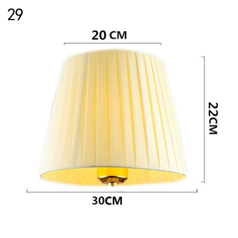 European Retro Style Table Lampshades PVC Sheepskin Fabric Floor Lamp Shade Bedroom Bedside Home Decor Wall Lamp Shell Cover