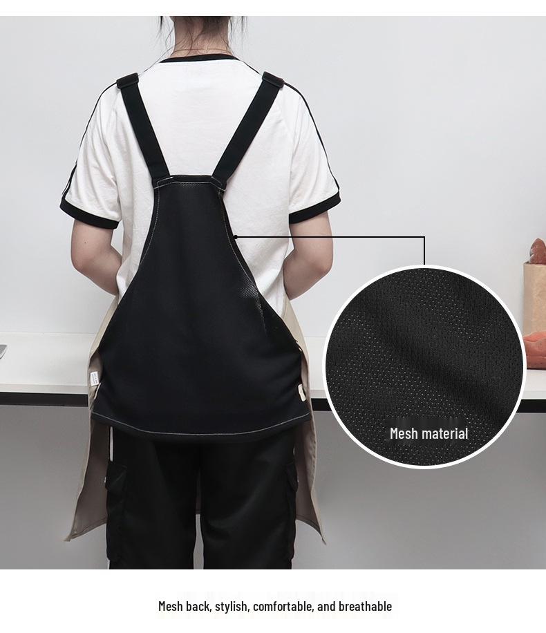 Customized Cross-border Canvas Vest Apron for Supermarkets and Cafes with Logo Options