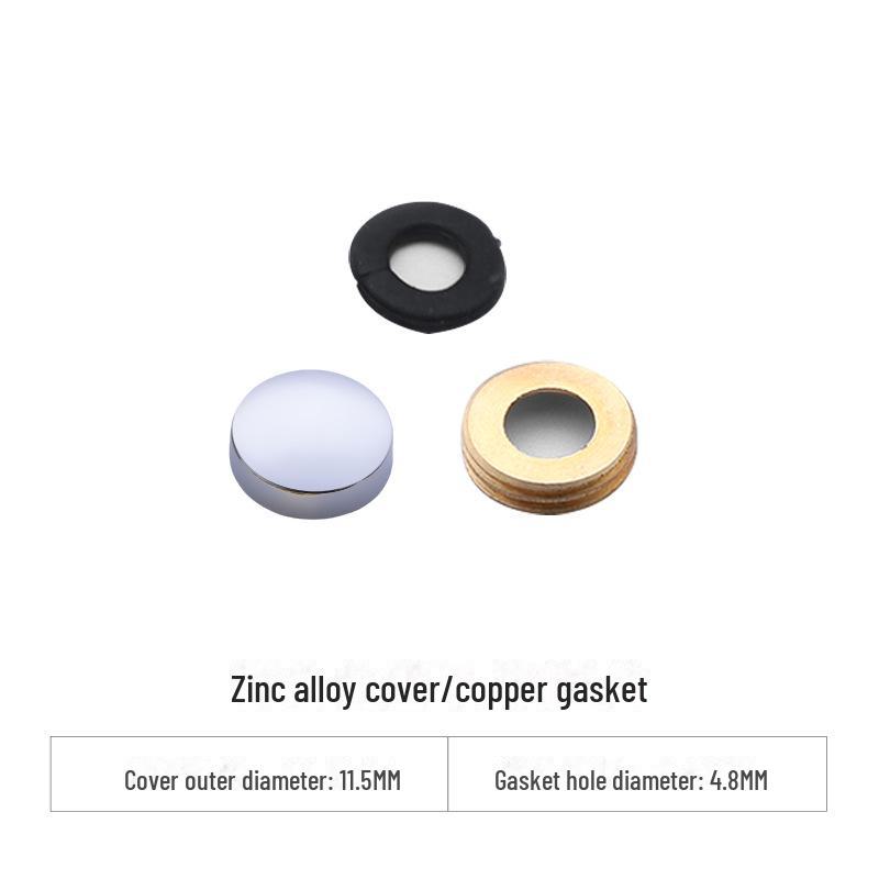 Curved Copper and Stainless Steel Decorative Mirror Nail Caps