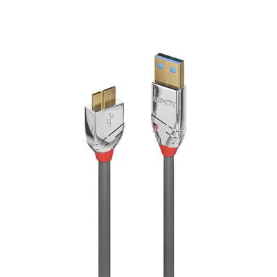 LINDY 1m CROMO LINE USB To Cable 3.0 Type-A Micro-B (Part Number 36657)