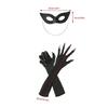 Black Cats Costumes for Women Cats Ears Headband Tail Paws Gloves Collar Mask Halloween Costume Accessories Adult Kids