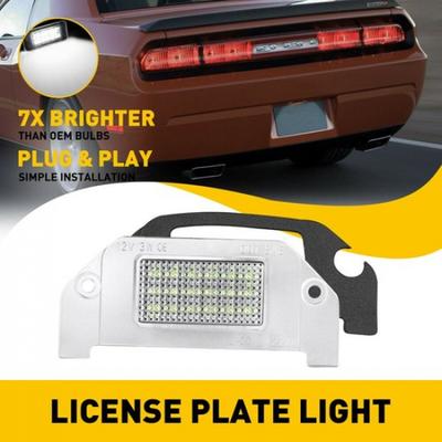 LED License Plate Light White Lamp For Dodge Avenger Challenger Charger 2008-14