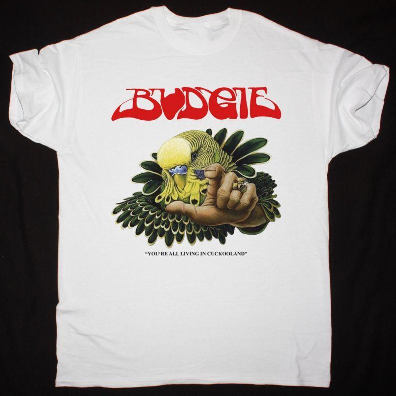 Budgie rock band ALBUM white T-shirt Unisex All sizes S to 45Xl XX326