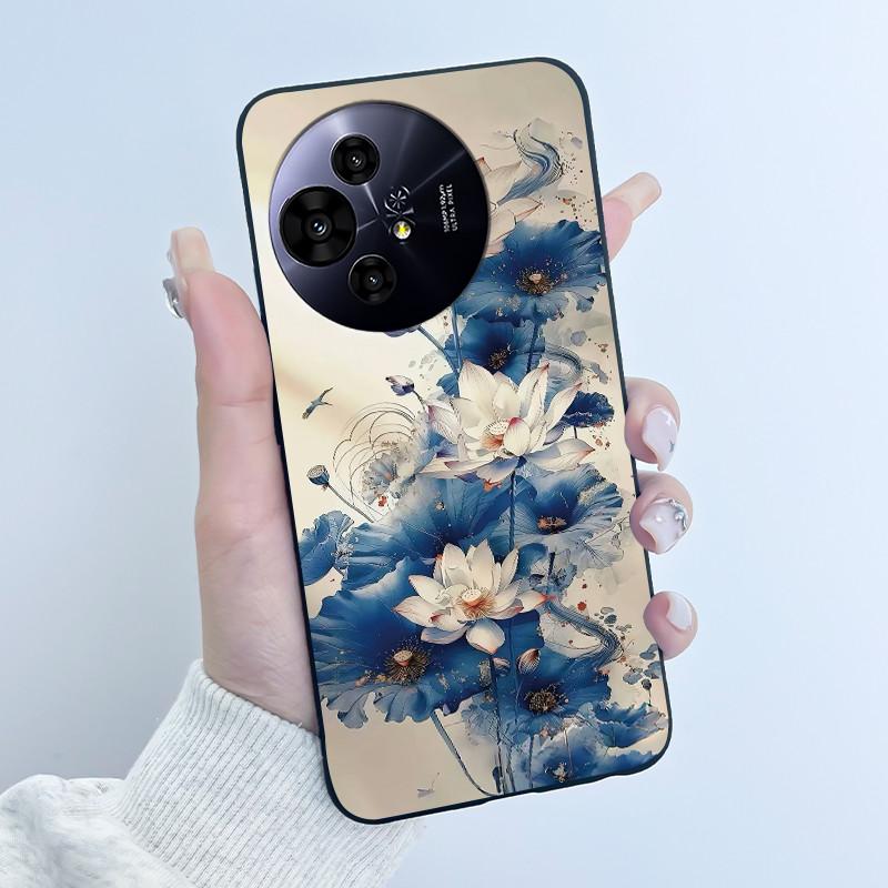 Hülle für TCL 50 NxtPaper 5G / 50 Pro NxtPaper 5G Hülle Luxus Drache Süß Cool Jungen Mädchen Schwarz Matt Weiches Silikon Rückabdeckung