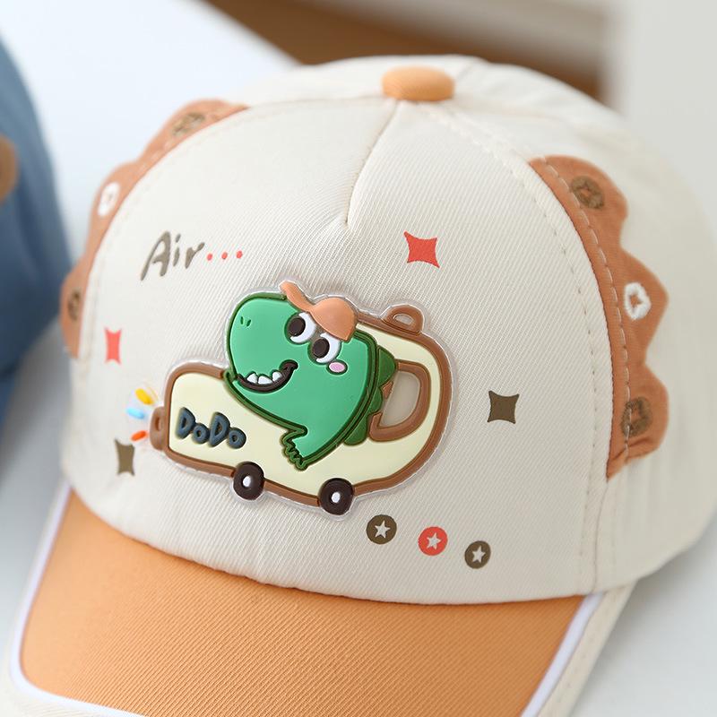 2026 Koreanischer Frühling Neuankömmling: Süße Kinder-Baseballkappe – Cartoon-Dinosaurier-Entenschnabelhut mit Sonnenschutz für Jungen und Mädchen