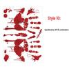 Halloween Blood Handprint & Bat Wall Stickers