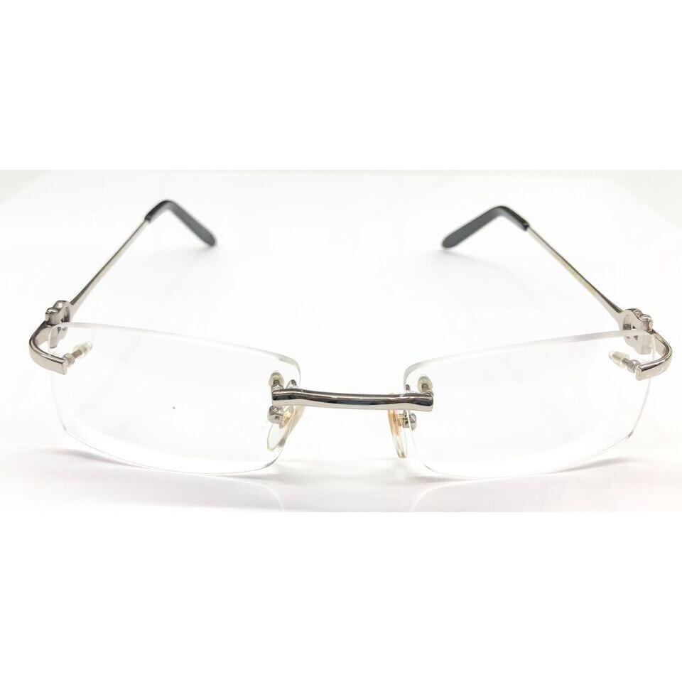 RSINC Rimless Frame Eyeglass Spectacle For Men & Women Silver Black Cart 1 JL156068979929