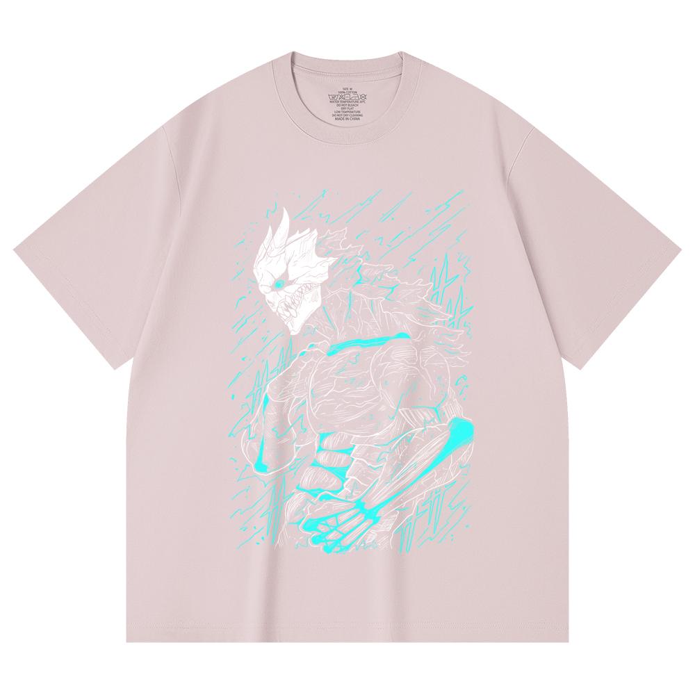 230 Gsm 100% Cotton Kaiju No 8 V8 Kafka Print Unisex Heavy Cotton T Shirt