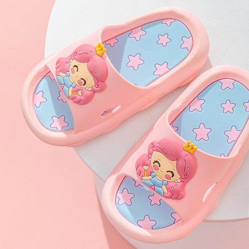 New children's slippers summer girls and boys bathroom home non-slip soft bottom cartoon baby sandals