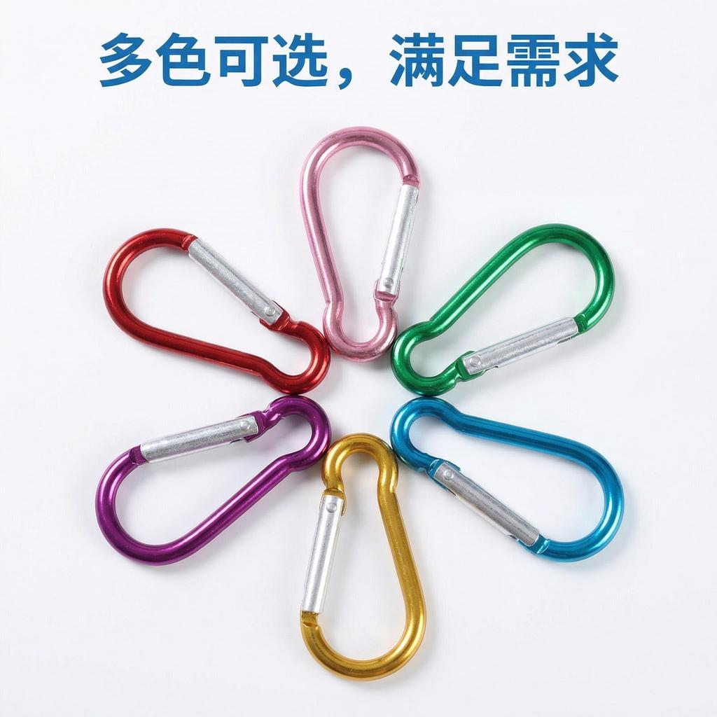 Gourd-Shaped No. 5 Carabiner: Snap Hook Bag Buckle with LED Light - Aluminum Alloy Kettle Clip for Climbing