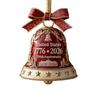 United States 250th Anniversary Bell Ornament Commemorative Patriotic Christmas Tree Metal Bell Hanging Decoration Holiday Party Pendant