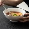 7.4-Inch Warm Premium Lanolin Jade White Porcelain Ramen Bowl - Dehua Ceramic