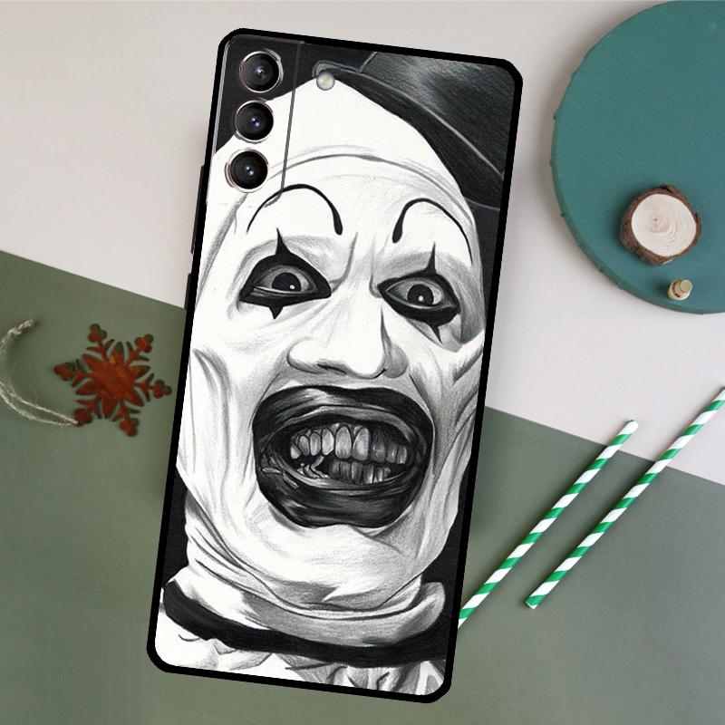 Custodia Telefono Terrifier Per Samsung Galaxy S26 S25 Ultra S20 S21 S22 S23 S24 S10 Plus S25 FE Cover Posteriore