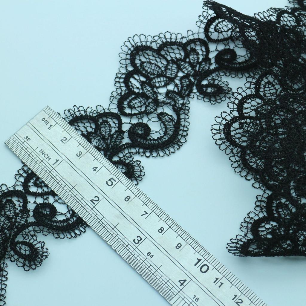 Black Milk Silk Water-Soluble Embroidery Barcode Computer Embroidery Lace Small Lace Underwear Wedding Accessories