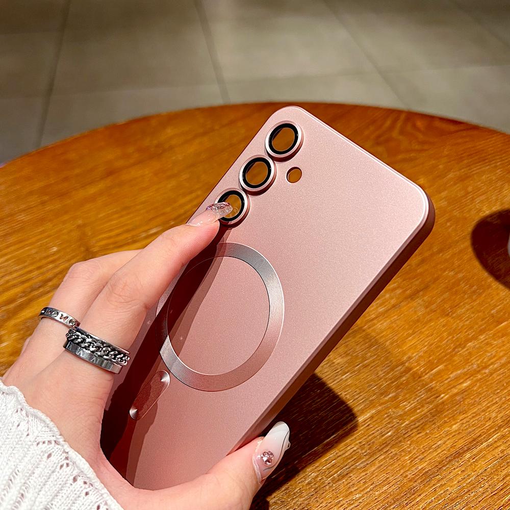 Premium AG Matte for Magsafe Case for Samsung Galaxy S26 Ultra S26 Pro S25 Edge Plus S24 FE S23 S22 S21 S20 Wireless Charging Protect Sockproof Cover