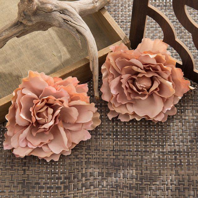 Artificial Flowers Silk Oil Cloth Peony Christmas Wreath Home Outdoor Garden Festival Wedding Bridal Bouquet Diy Gift Hot Sales