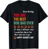 Drôle joyeuse fête des pères des friandises pour chien à la citation de papa Cadeau T-shirt Unisexe