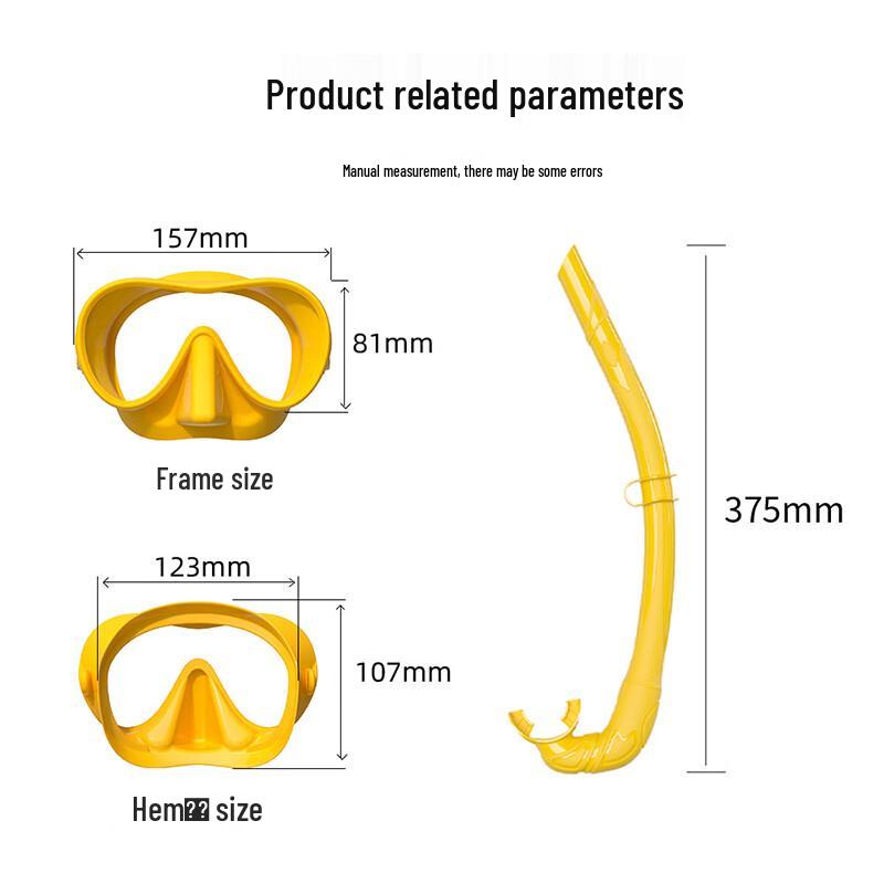 YEXIZE Tauchmaske und Schnorchel Set