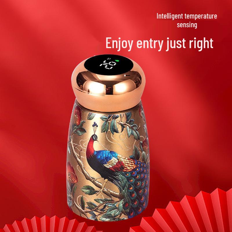 316 Stainless Steel Retro Smart Insulated Cup - Portable, Stylish Mini Water Cup
