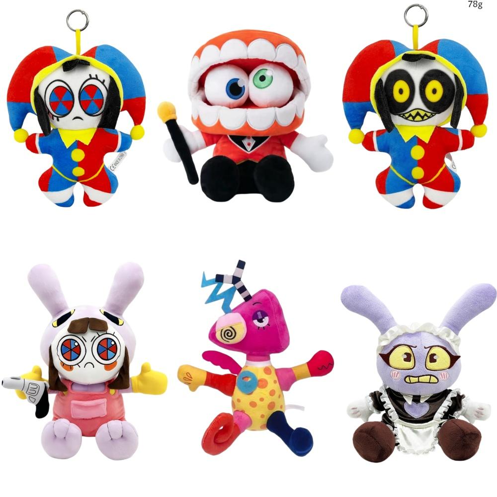 Amazing Magic Pomni Clown Rabbit Plush Doll Periphery Stuffed Toy Kids Adults Gift Anime Cute Theater Rabbit Digital Doll