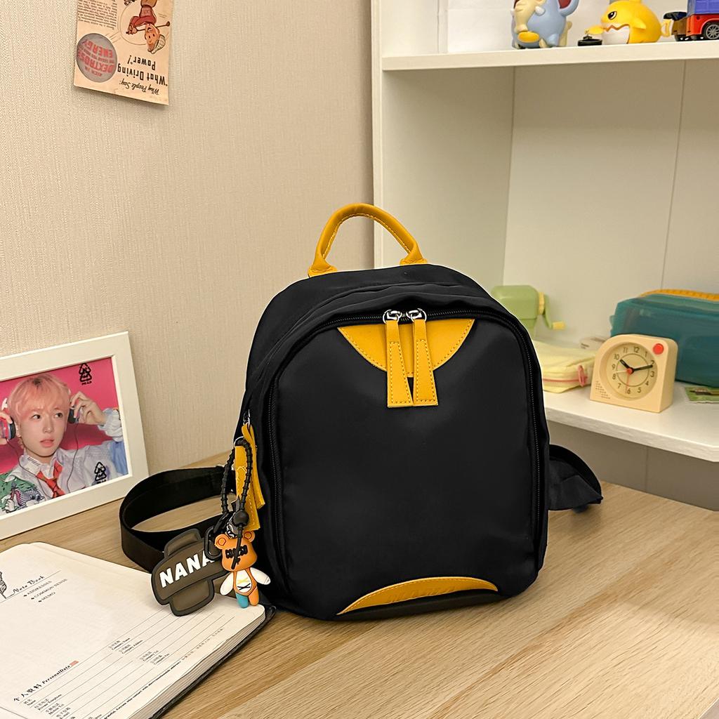 Schoolbag Backpack Lightweight Backpack Wholesale New Contrasting Color Small Fresh Student Schoolbag Ins Cute Girl Class Bag