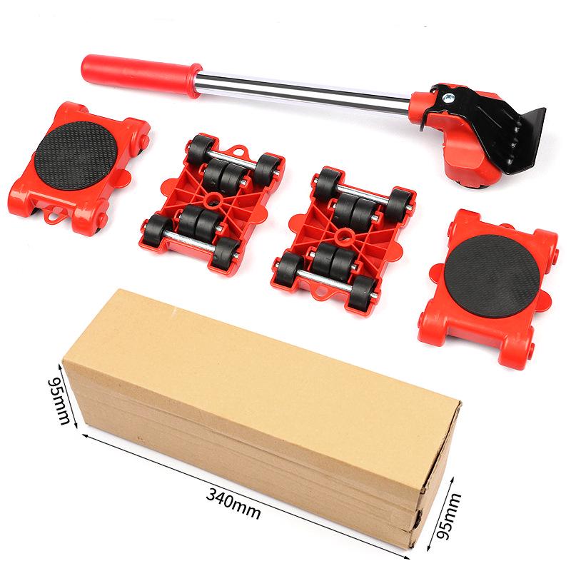 13-Piece Heavy Furniture Mover Kit with Pry Bar and Rollers