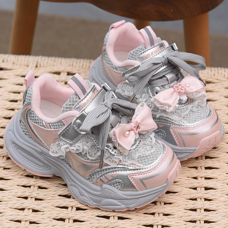 Prinzessinnen-Sneaker für Mädchen - Niedliche, weich gefederte Kinderschuhe für Frühjahr 2026.