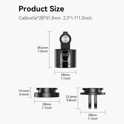 TELESIN CQM-001 Magnetic Suction Adapter Tripod Adapter Quick Release Base Mount Action Camera