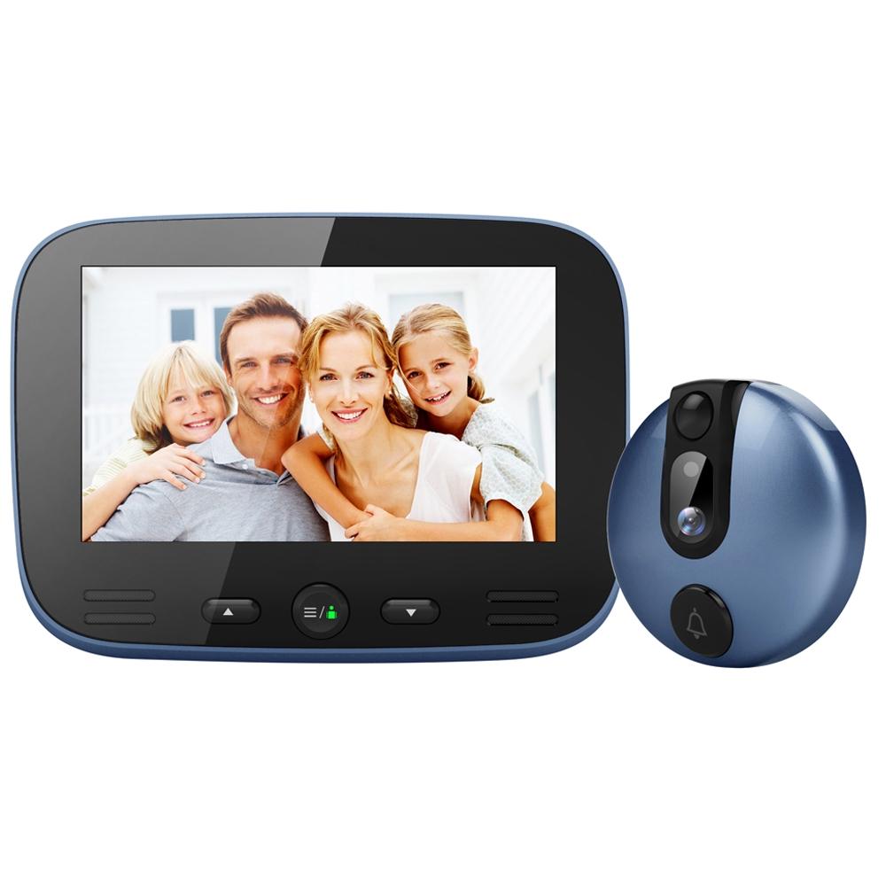 4.3Inches 1800mah Camera Electronic Cat Eye Camera Photo Monitor Home Wireless Video Doorbell LCD Digital Door Viewer Doorbell