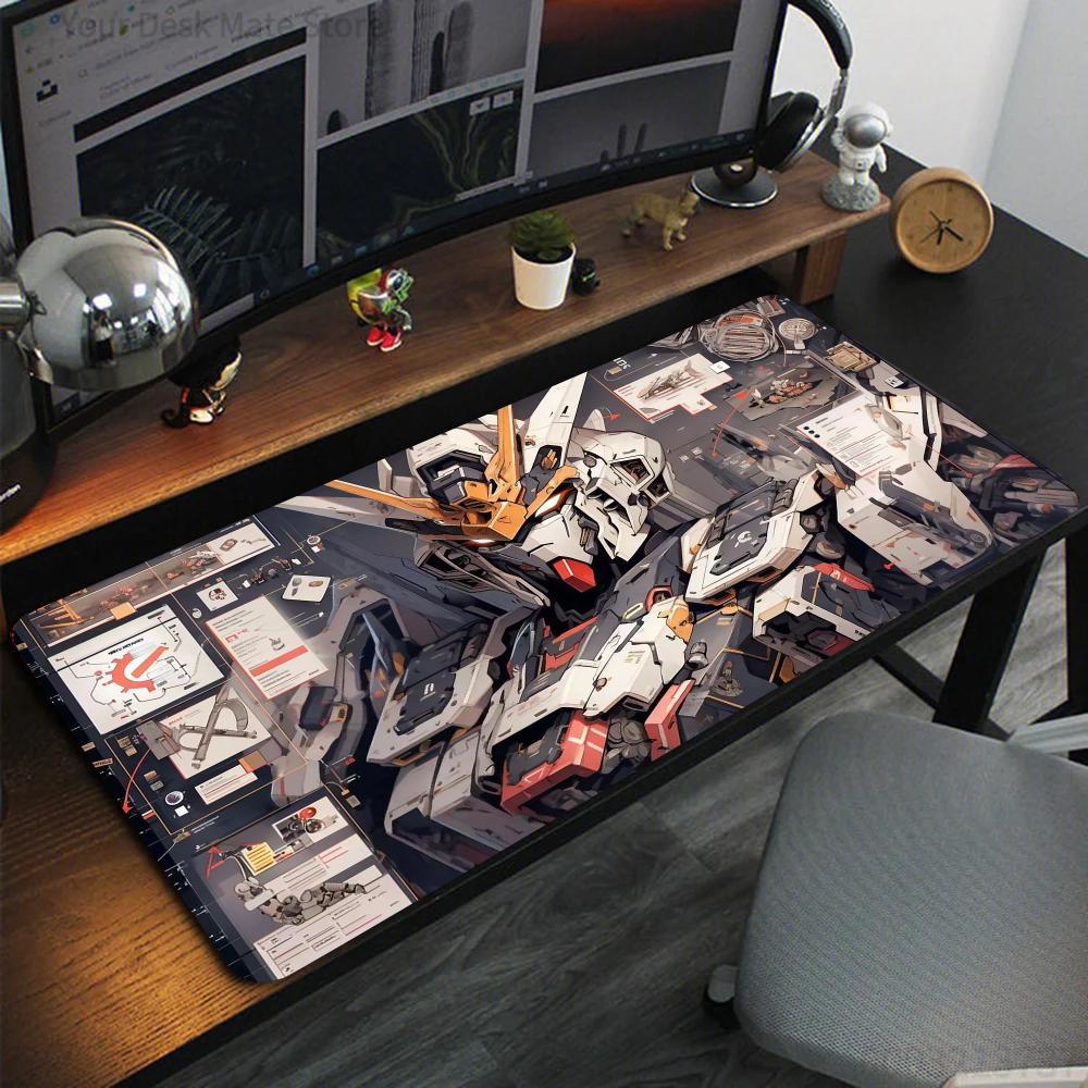 Anime mecha Mouse Pad Large Computer Office Game Table Mats XXL Rubber Antislip Gaming Keyboard Mousepads Long Desk Pads