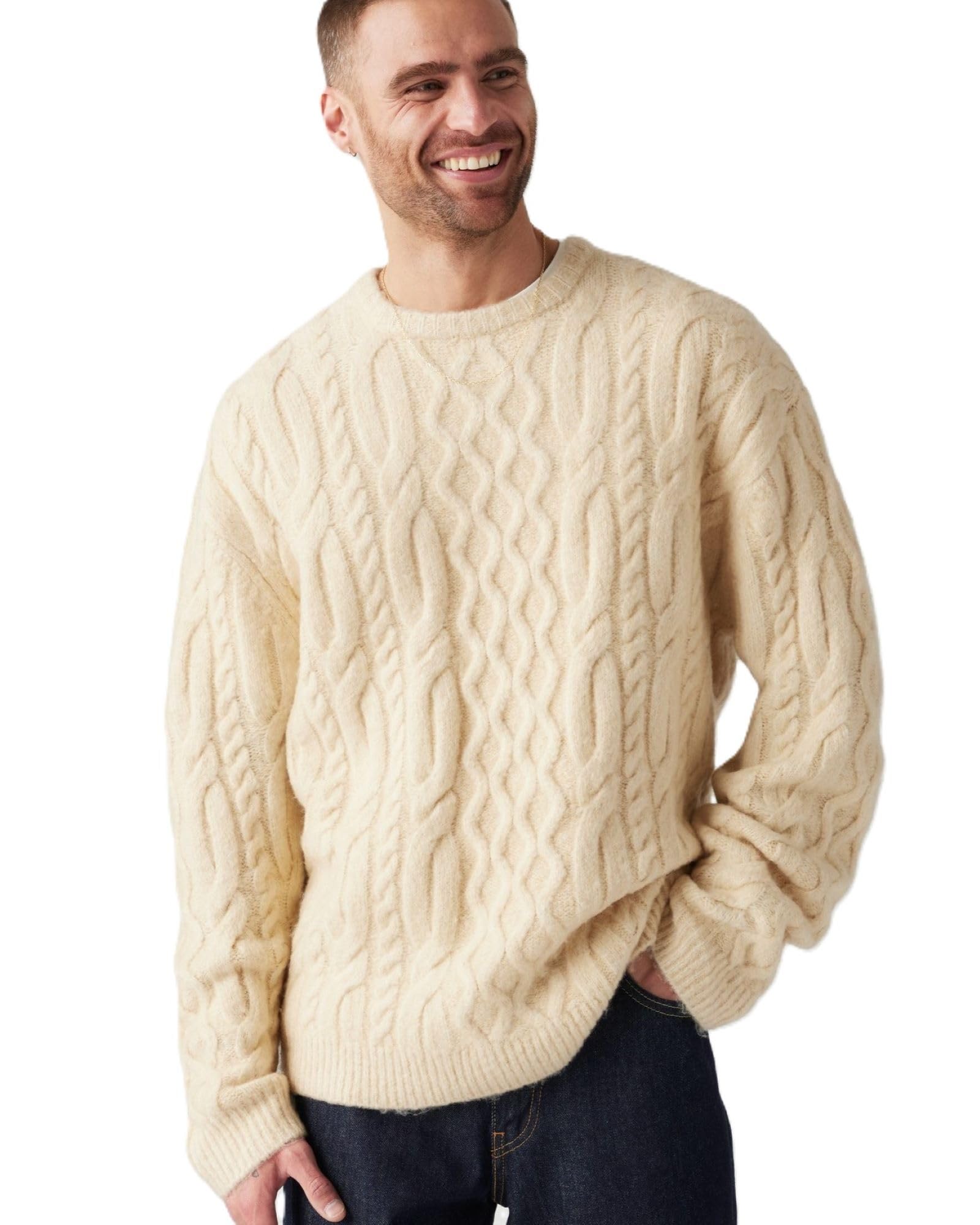 Levi s BATTERY Crew Neck Sweater Men s A0708-0022 US M