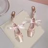 Bag Pendant Ballet Shoes Keychain Pink Color Ballet Shoes Key Holder  Women and Girls