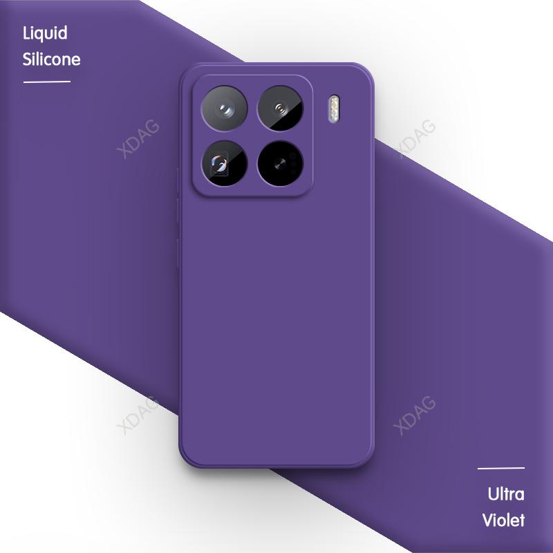 

Basic Back Cover for Xiaomi 15 Pro Ultra 15S Pro 15T Pro 5G Square Soft Liquid Silicone Plain Camera Protection Phone Case Funda xiaomi 15T Pro