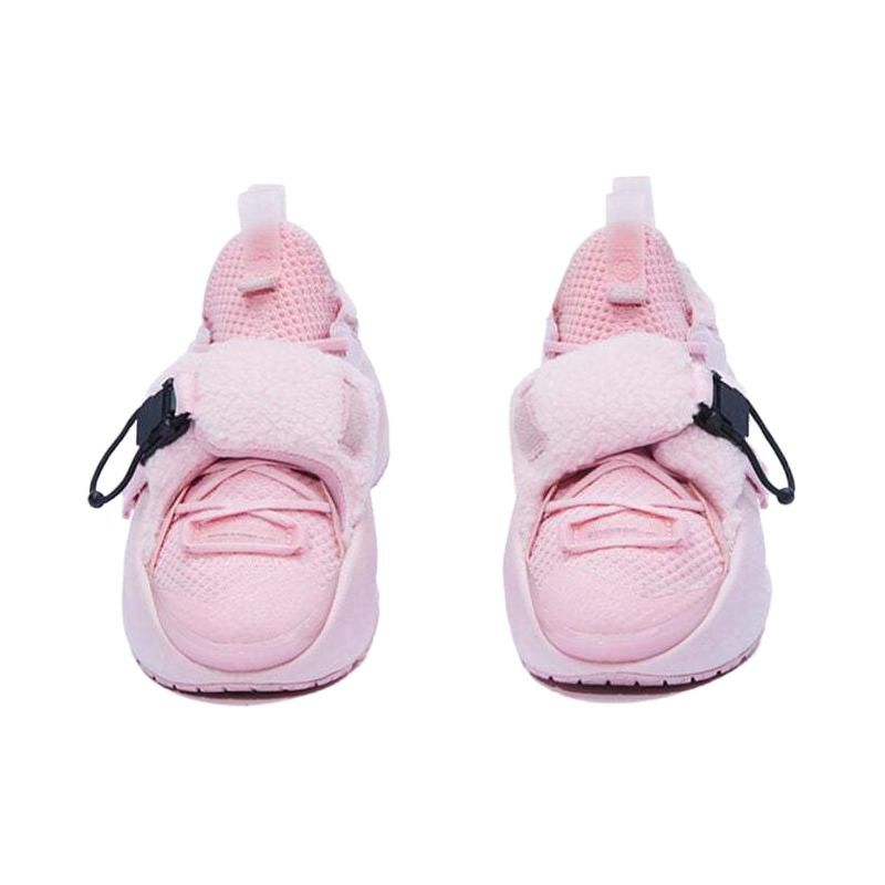 Li Ning Cloud Travel Lightweight Shock Absorbing Non-Slip Breathable Balance Low-Top Casual Shoes Women Sneaker Pink AGBR070-3