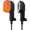 2Pcs Rear Motorcycle turn signals Winker Indicators light for 50 100-Amber