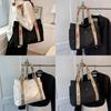 Large Capacity Tote Bag For Women 2024 New Trendy Street Style Canvas Shoulder Bag