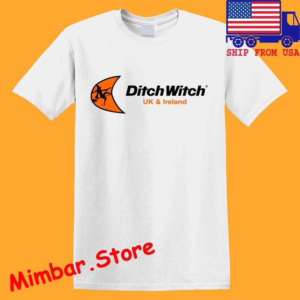 Ditch Witch Men s White Size S-5XL S