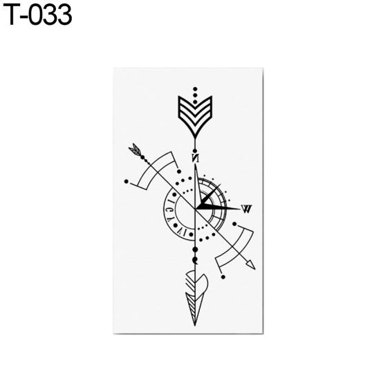 Trigram Animal Temporary Fake Tattoo Sticker Body Art Removable Decal