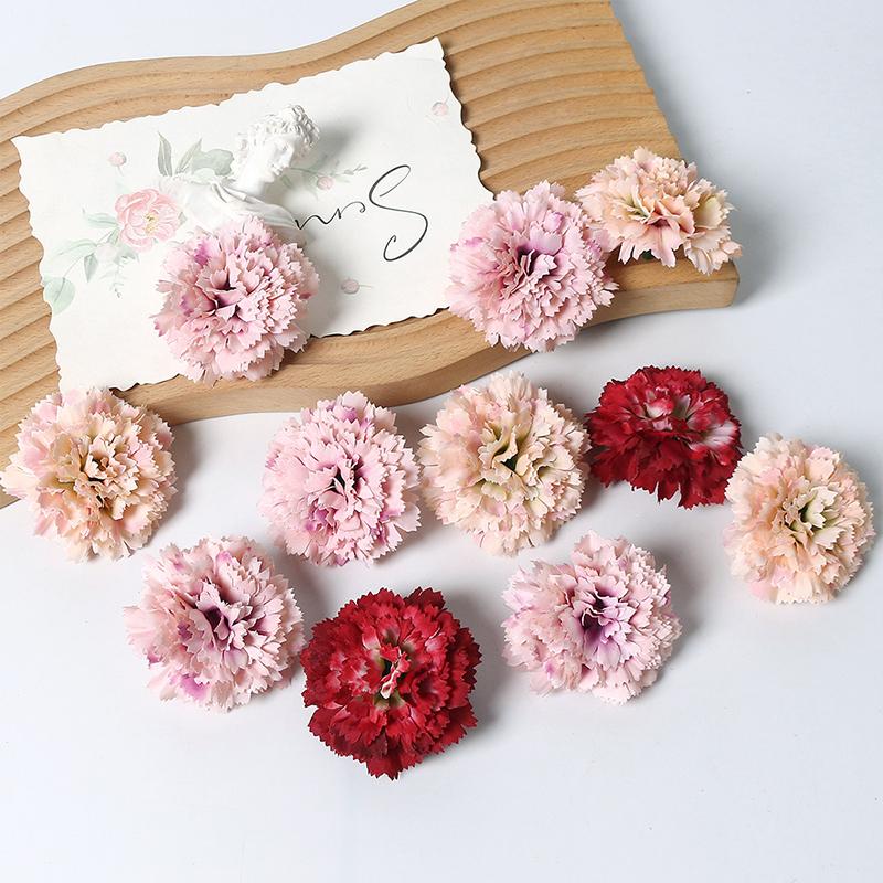 5/10Pcs Silk Artificial Flowers Heads for Wedding Marriage Decoration DIY Garland Accessories Home Room Decortions Fake Flower