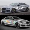 2pcs Fashion Car Stickers Flames Flaming Auto Body Sticker Stripe Car Door Decals Waterproof Decor Covers Protector Accessories