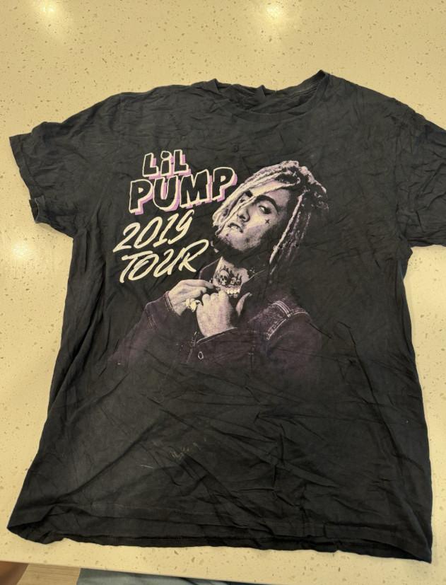 Lil Pump Live Black Tour Унисекс Хлопковая Футболка SB339 Унисекс Футболка S