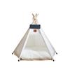 With Thick Cushion Cat Teepee Tent Washable Pet Tent Kennel Pet Bed Dog Tent Bed  Indoor Use