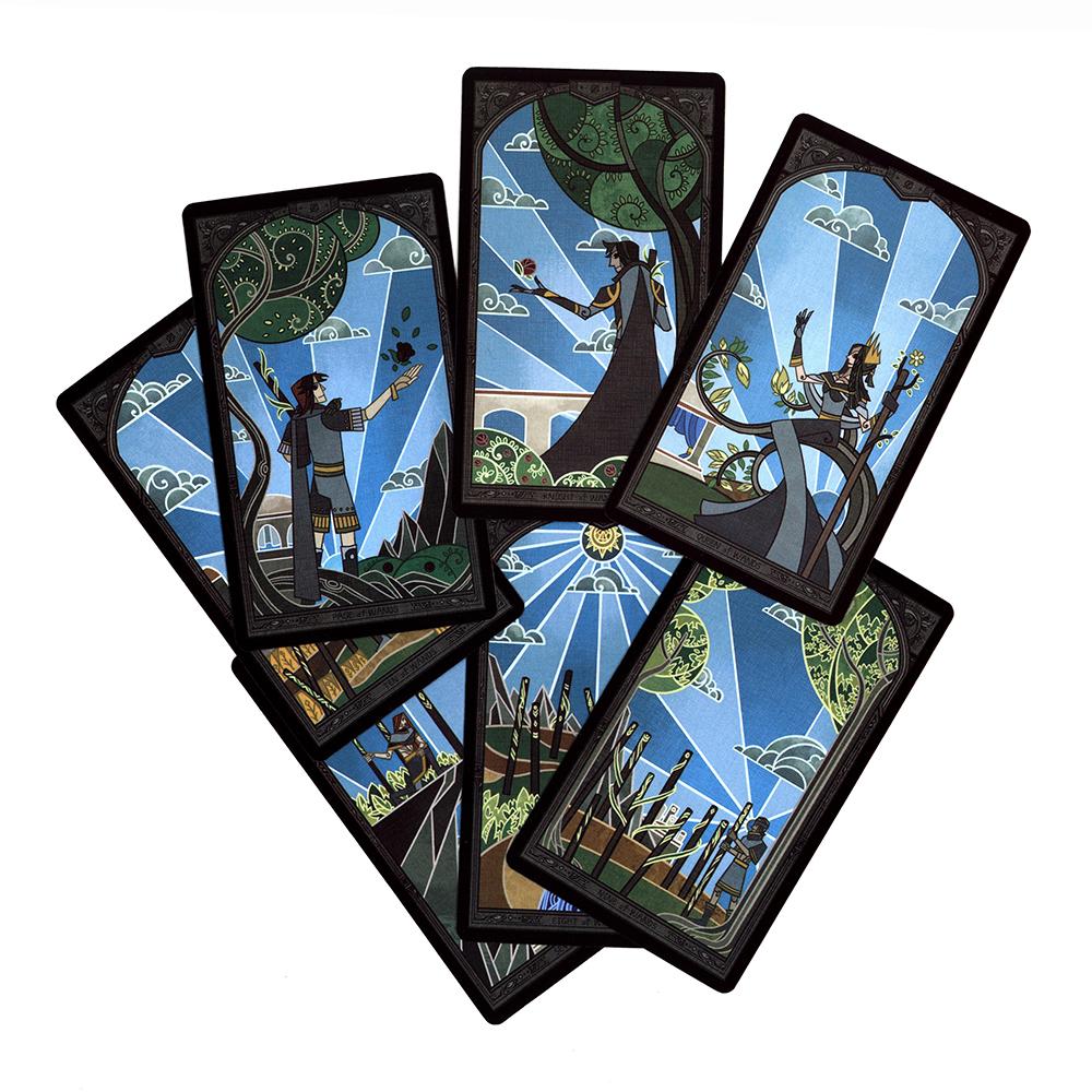 12*7cm Broken Mirror Tarot Deck, 78 Tarot Cards with Guidebook for Beginners - Standard Size